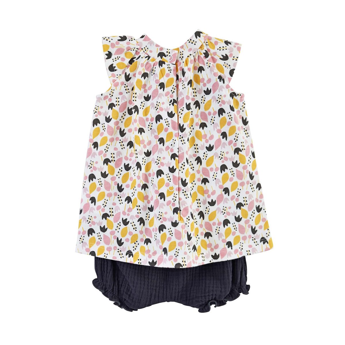 Ensemble robe+bloomer coraline blanc, SUCRE D'ORGE