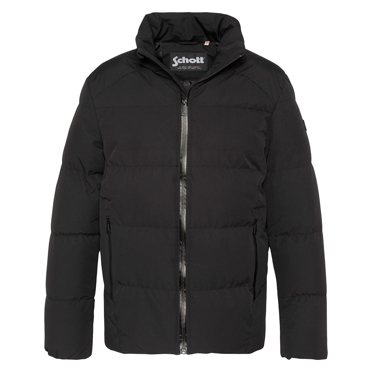 Blouson à capuche noir, SCHOTT