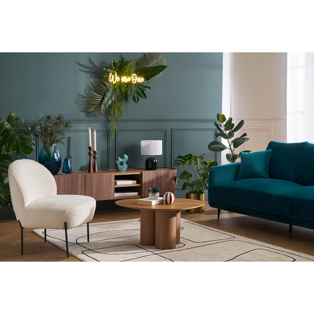 Fauteuil design pieds métal noir BELEY blanc, MILIBOO