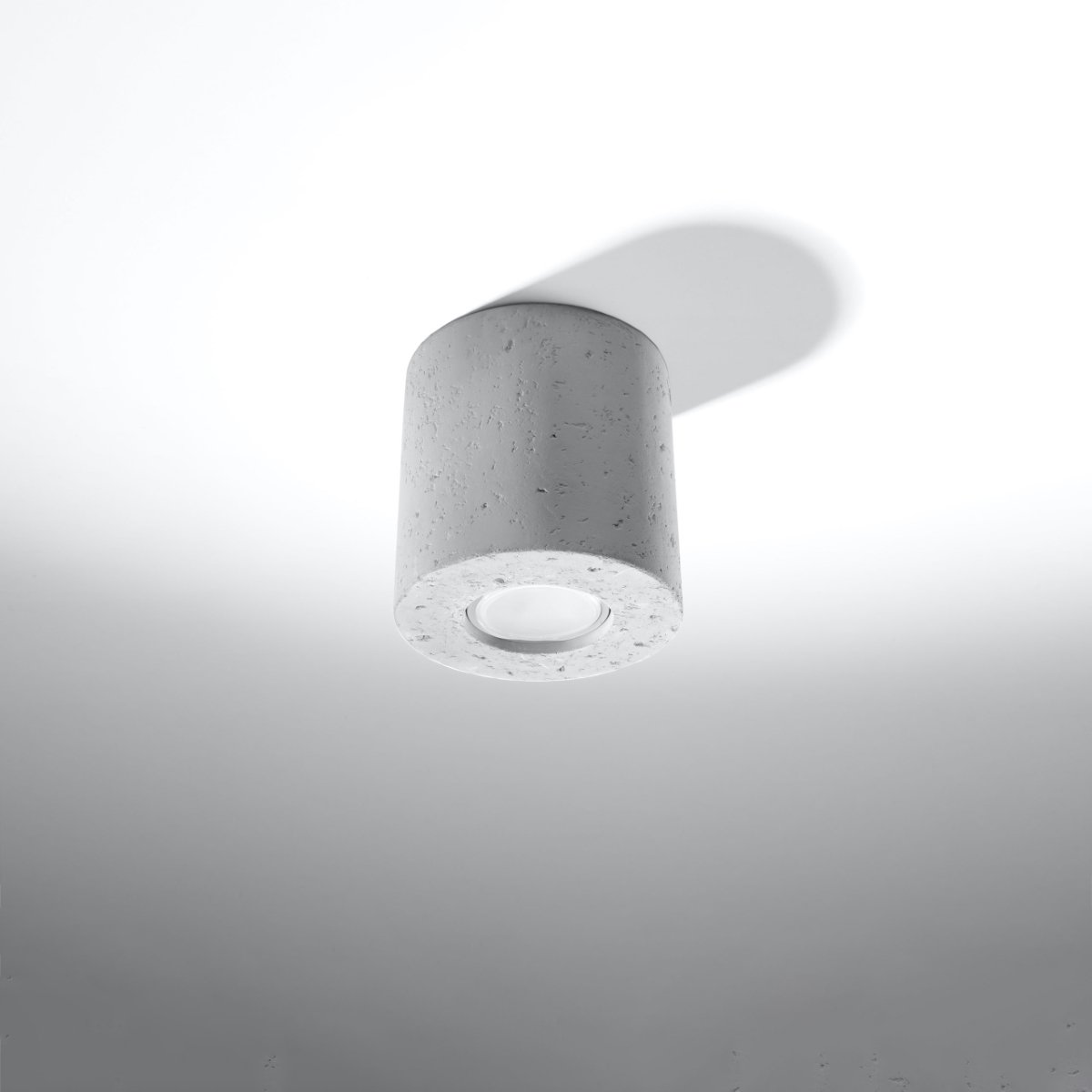 Plafonnier Béton Gris GU10 1 Orbis gris, EDEN