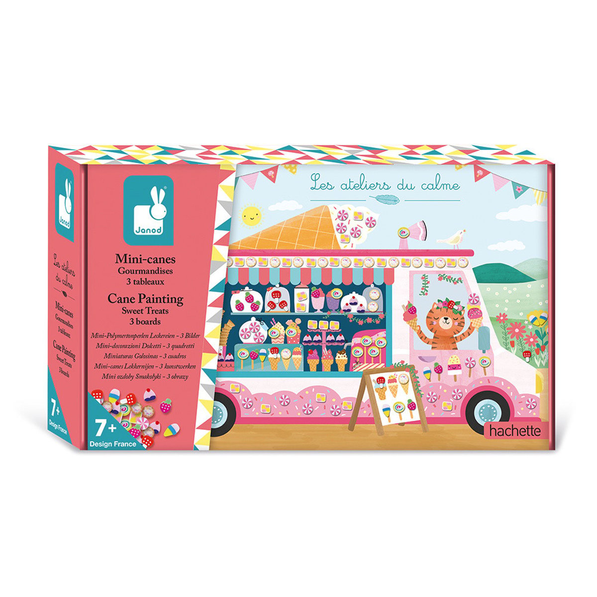 Mini-canes Gourmandises multicolore, JANOD