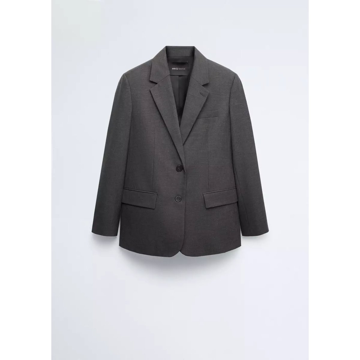 Blazer costume laine gris, MANGO