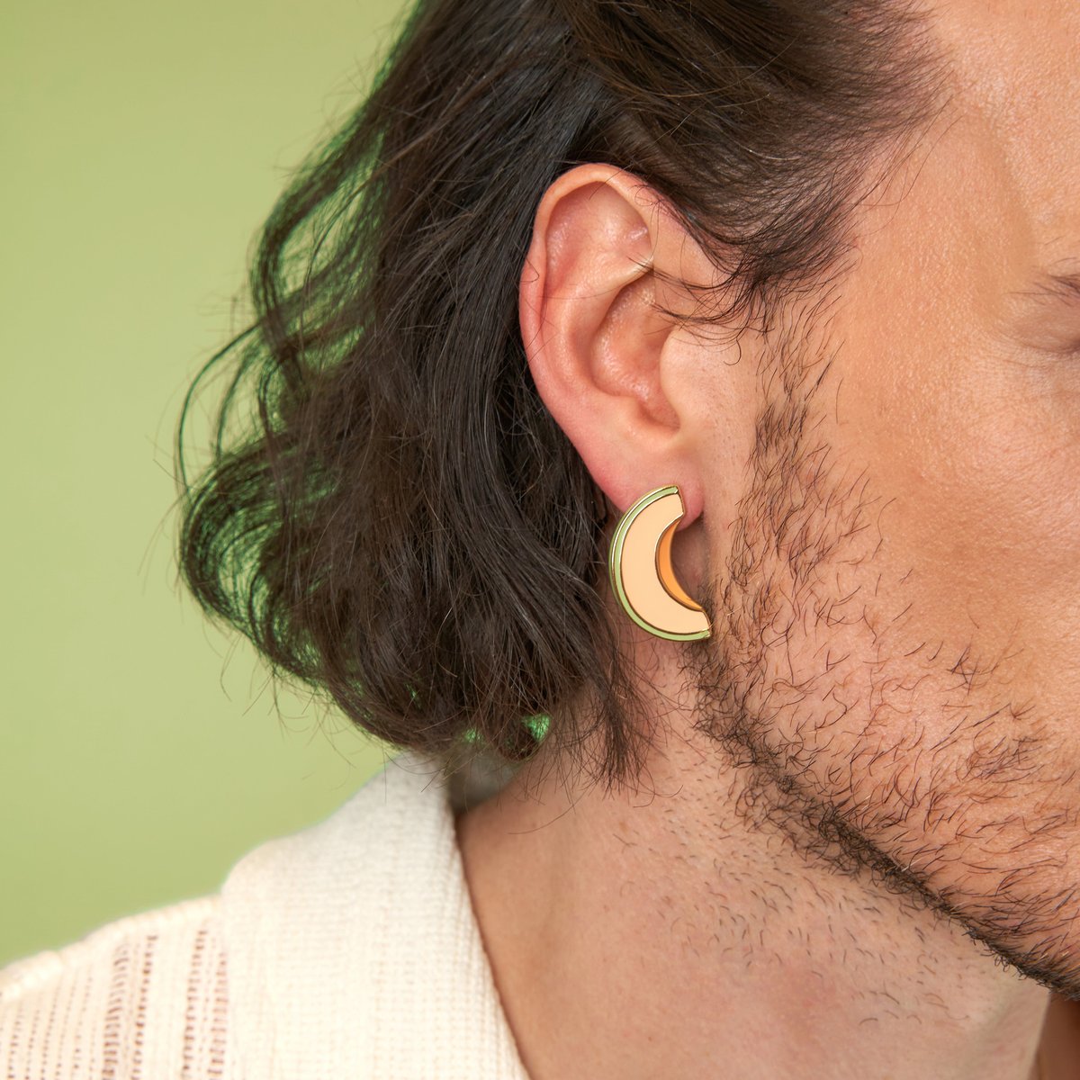 Boucles d'oreilles MELON orange et vert, COUCOU SUZETTE