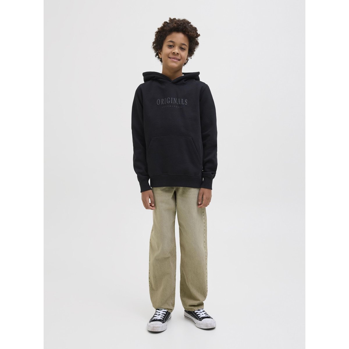 Jean Coupe Décontractée JJICHRIS JJORIGINAL SQ 410 SN JNR Jean coupe décontractée Junior blanche - desert dust, JACK & JONES JUNIOR