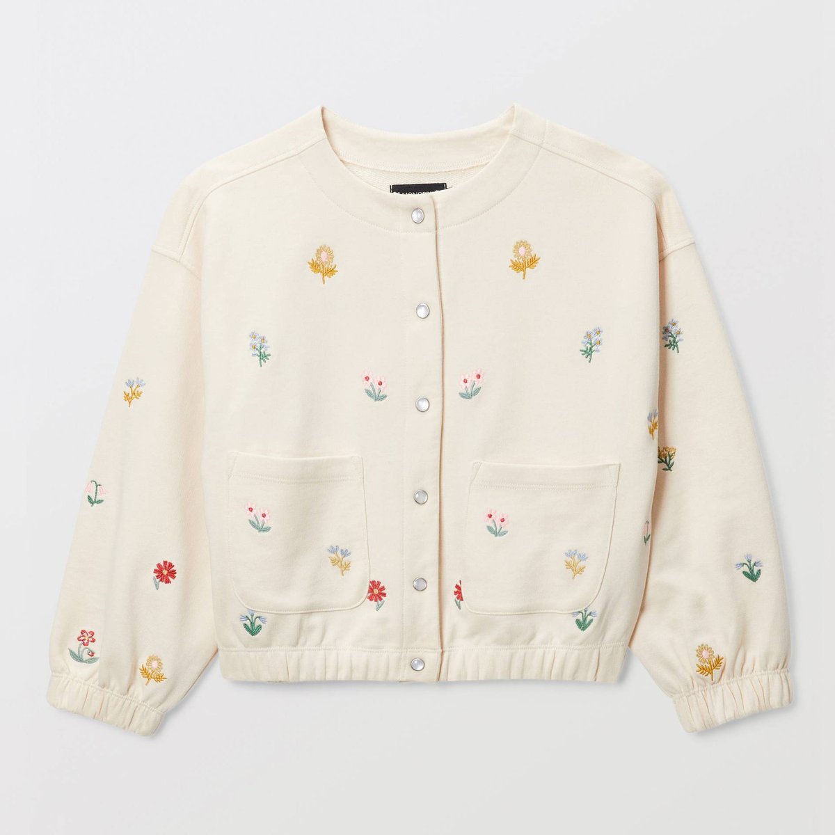 Cardigan zippé en molleton matelassé contenant du coton BIO GOTS amaretti, MONOPRIX