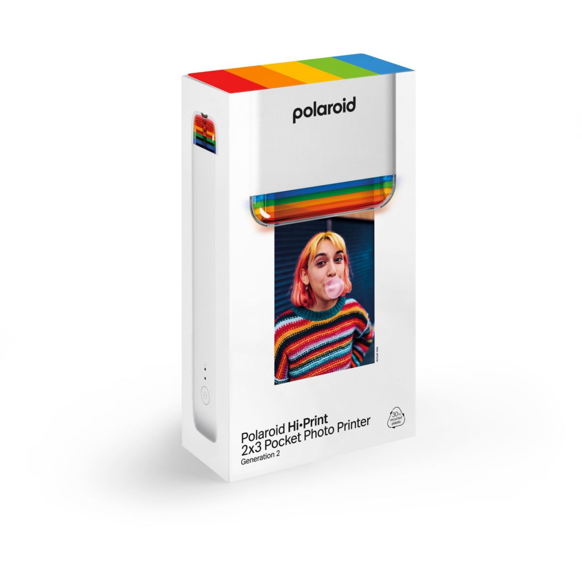 Pack imprimante photo et films BOX HI·PRINT 2×3 blanc, POLAROID