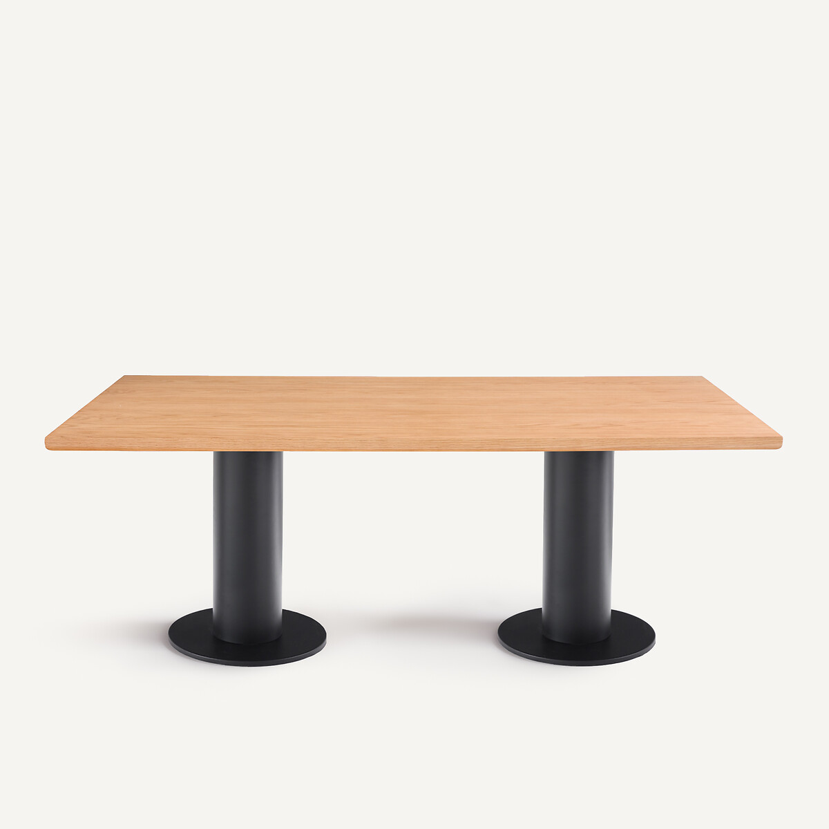 Tablero rectangular de chapa de roble, longitud 200 cm, RECTO roble natural, AM.PM