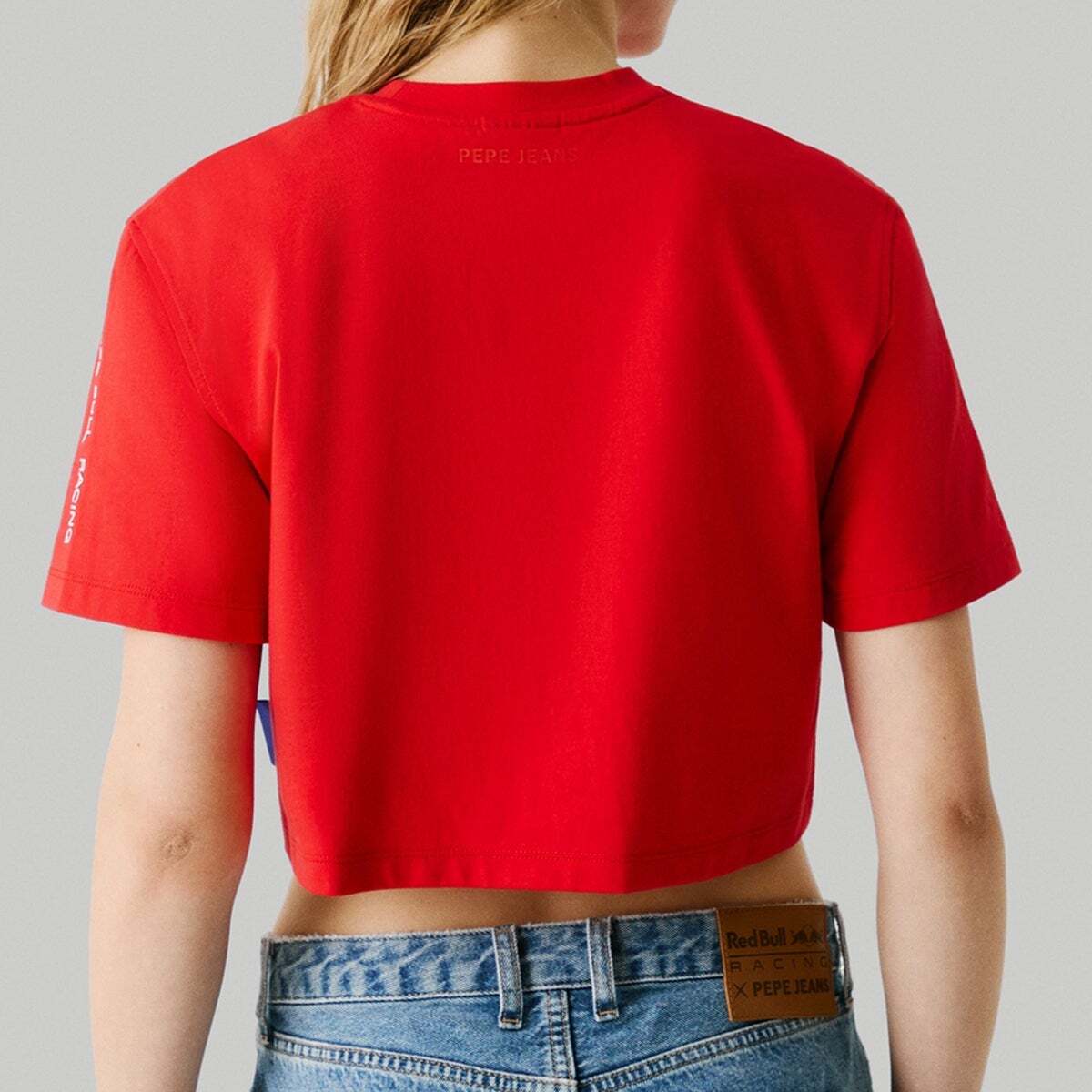 Red Bull Racing T-Shirt À Manches Coupe Boxy Avec Logo Red Bull Racing rouge mars, PEPE JEANS