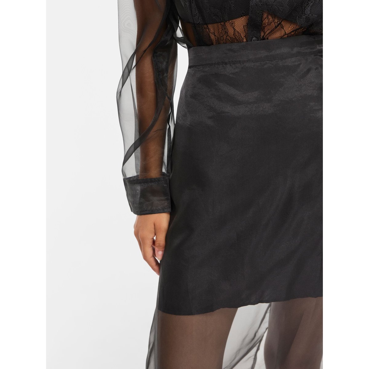 Jupe Mi-Longue noir - black beauty1, VILA