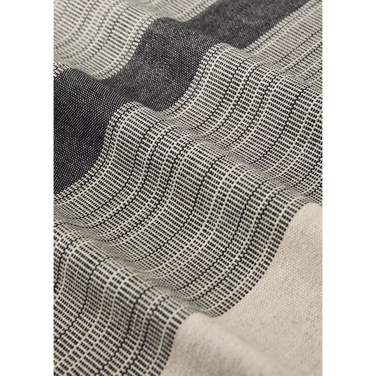 Chemin de table en coton et lin 50 x 160 cm écru, MANGO HOME