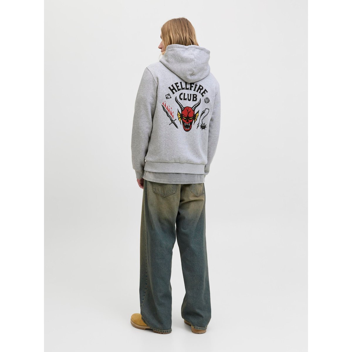 Sweat À Capuche grise - light grey melange, JACK & JONES