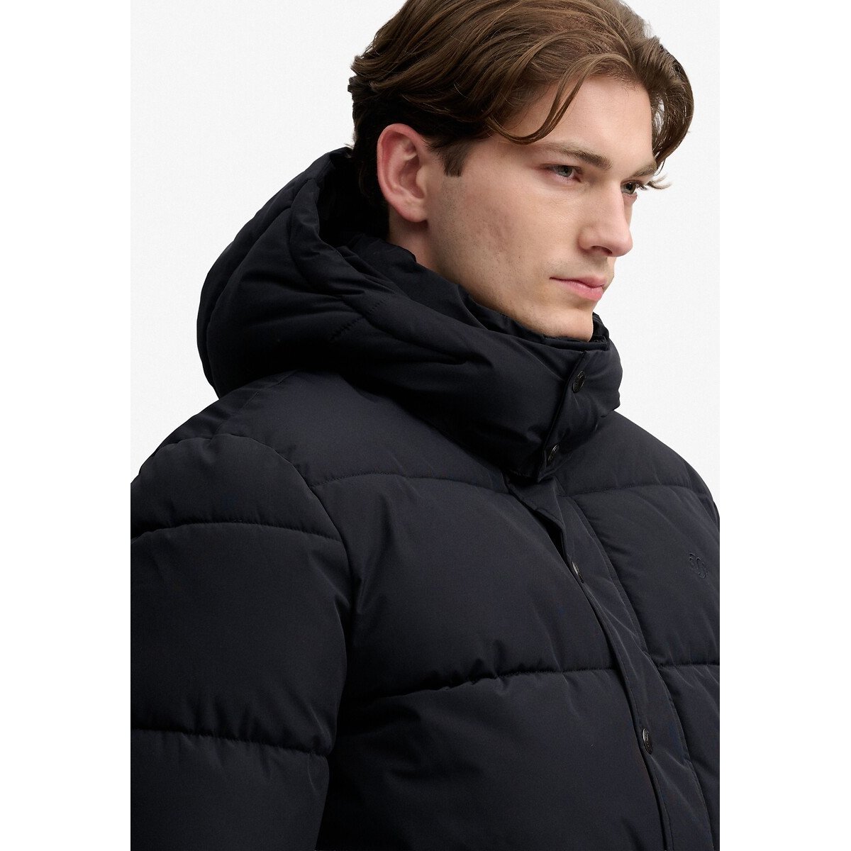 Doudoune premium, à capuche amovible noir, SUPERDRY