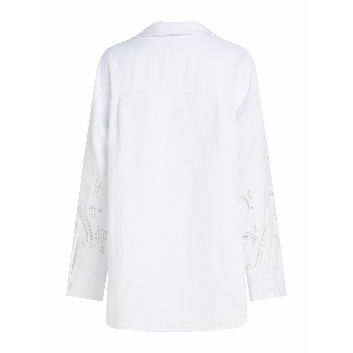 Embroidered Linen Shirt white, TOMMY HILFIGER