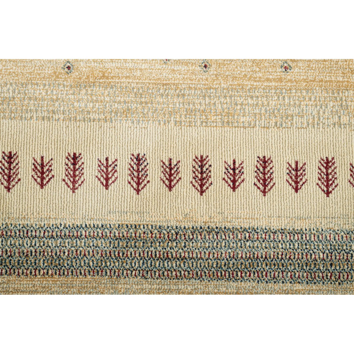 Tapis en viscose tissé à la machine beige, GINO FALCONE