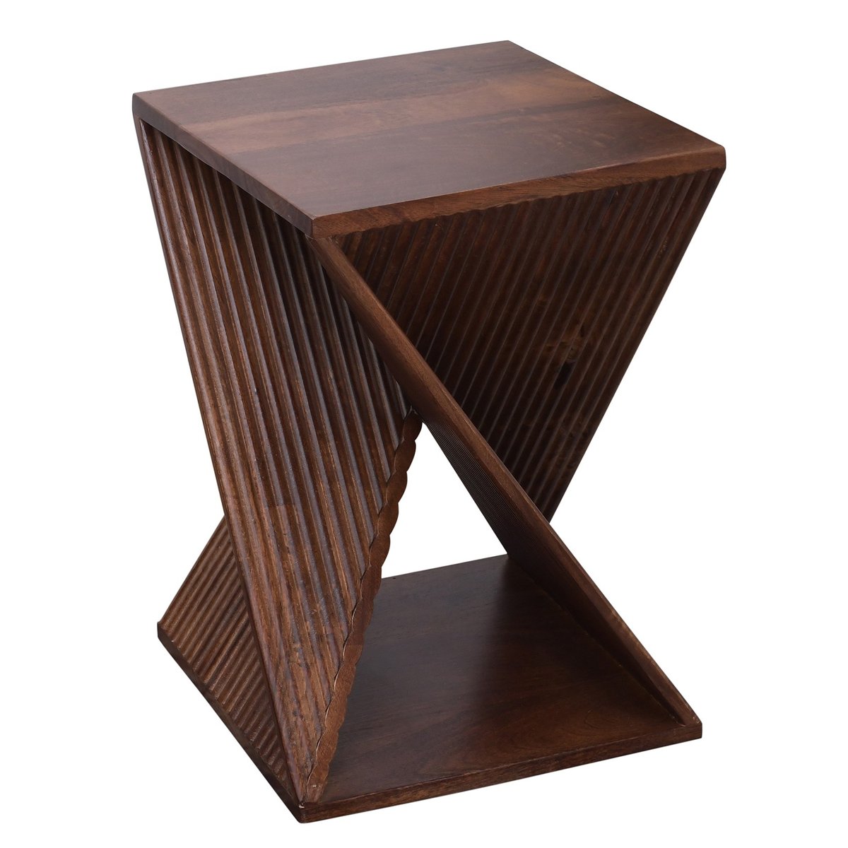 Table d'appoint, bois de manguier foncé, SIMIA noyer, NORDLYS