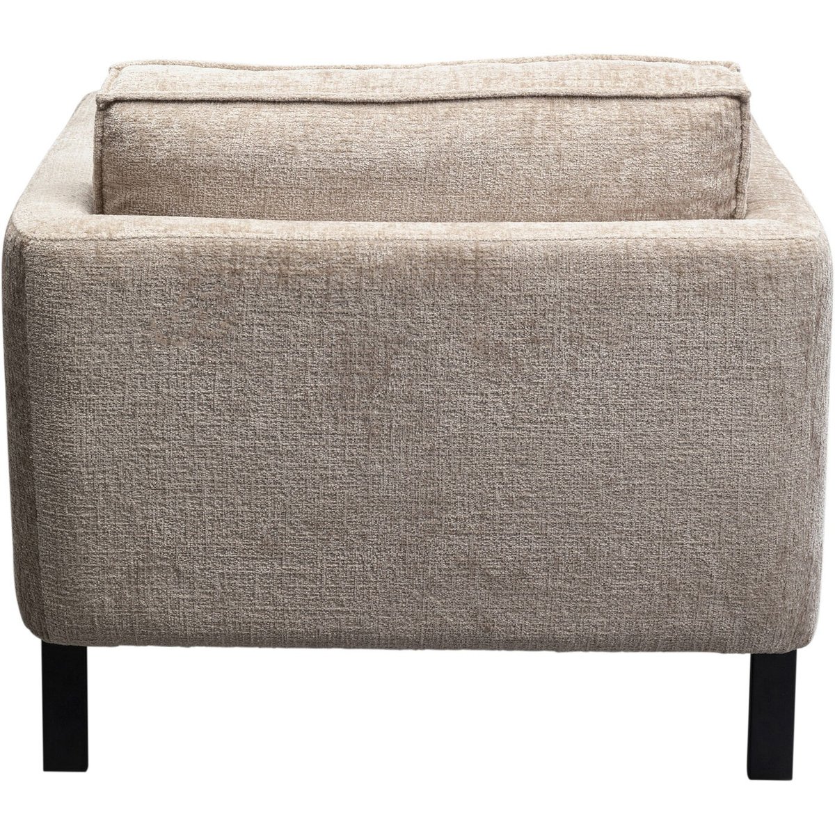 Fauteuil en polyester, VICTOR beige, KARE DESIGN