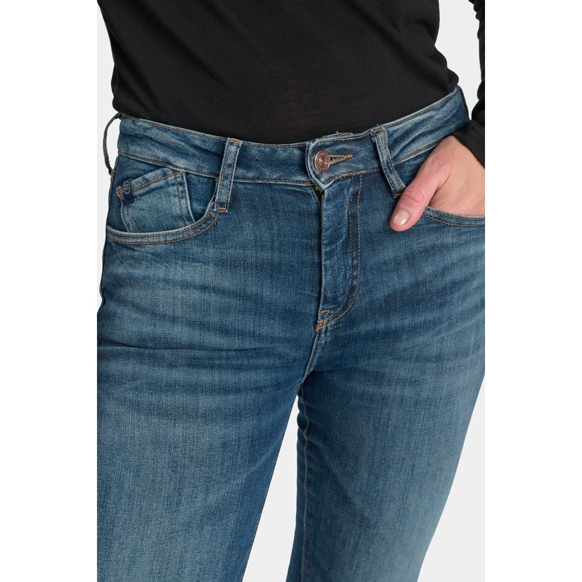 Jeans bootcut POWER bootcut, longueur 34 blue, LE TEMPS DES CERISES
