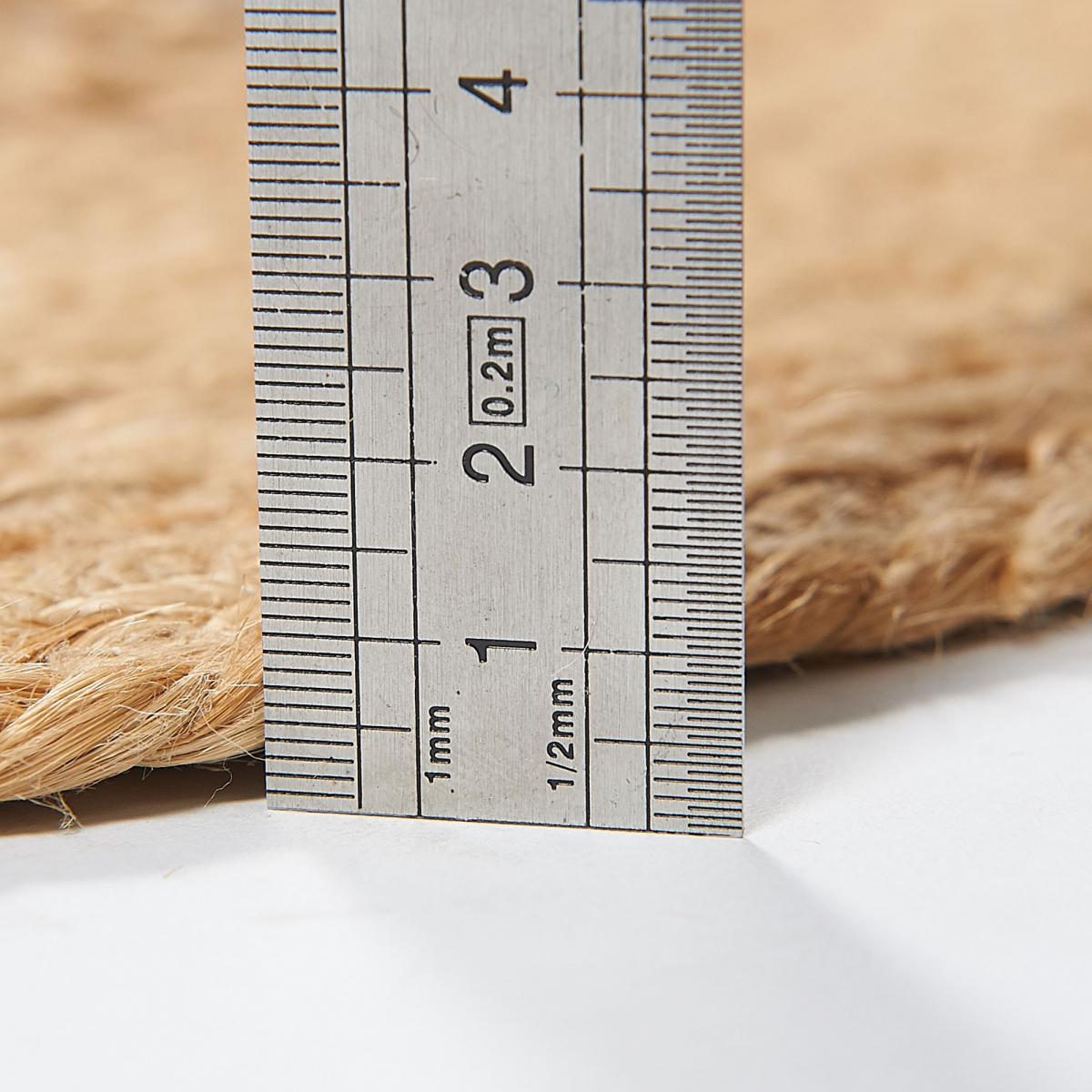Tapis jute fait main JUTOVAL beige, UN AMOUR DE TAPIS