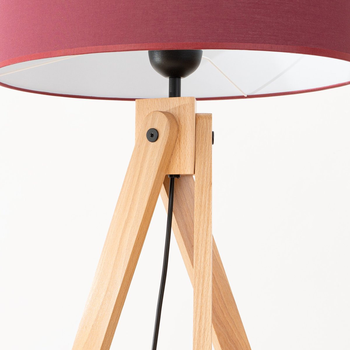 Lampadaire Tissu Bordeaux E27 1 Natt bordeaux, EDEN