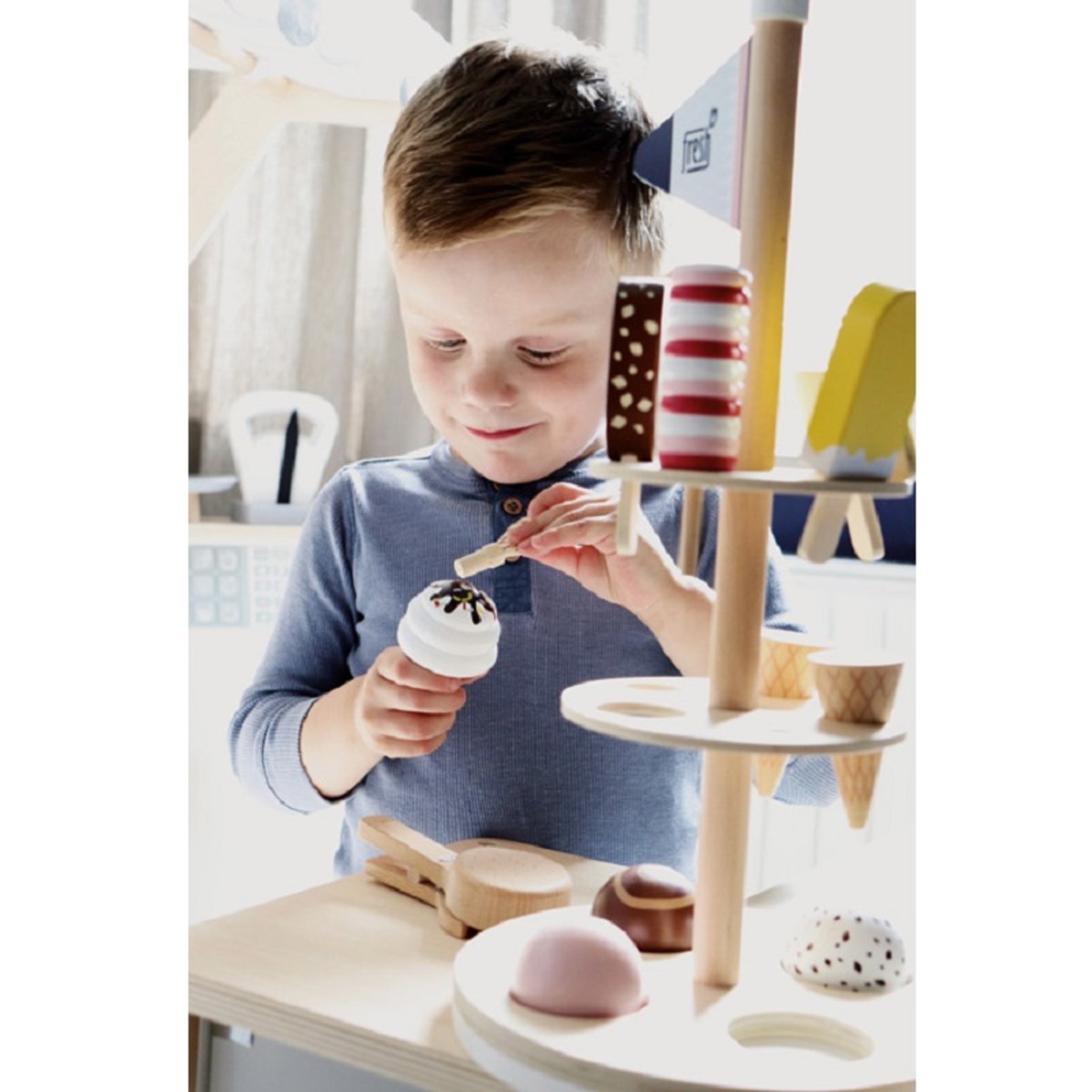 Stand de glaces Fresh beige, SMALL FOOT COMPANY