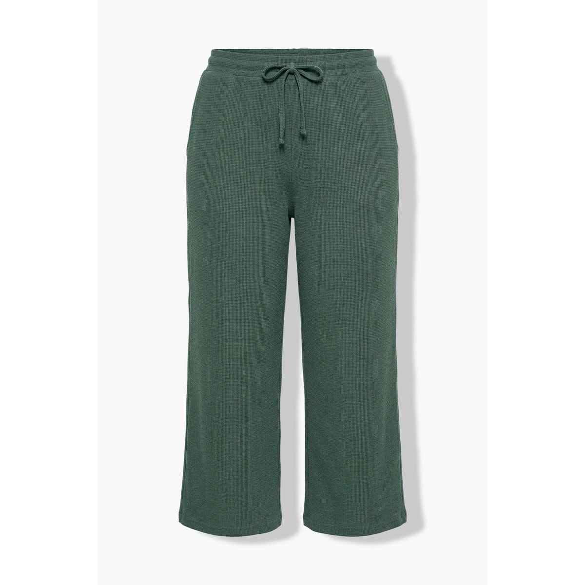 Jupe-culotte en molleton de coton bio kaki, ULLA POPKEN