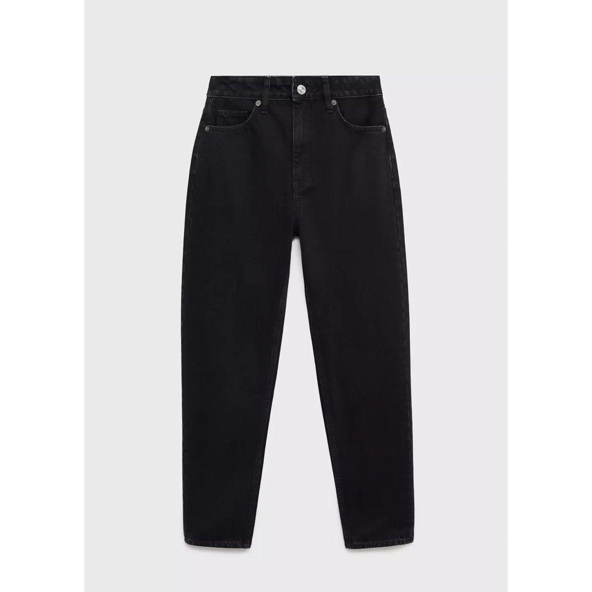 Jean Mom2000 mom taille haute black denim, MANGO