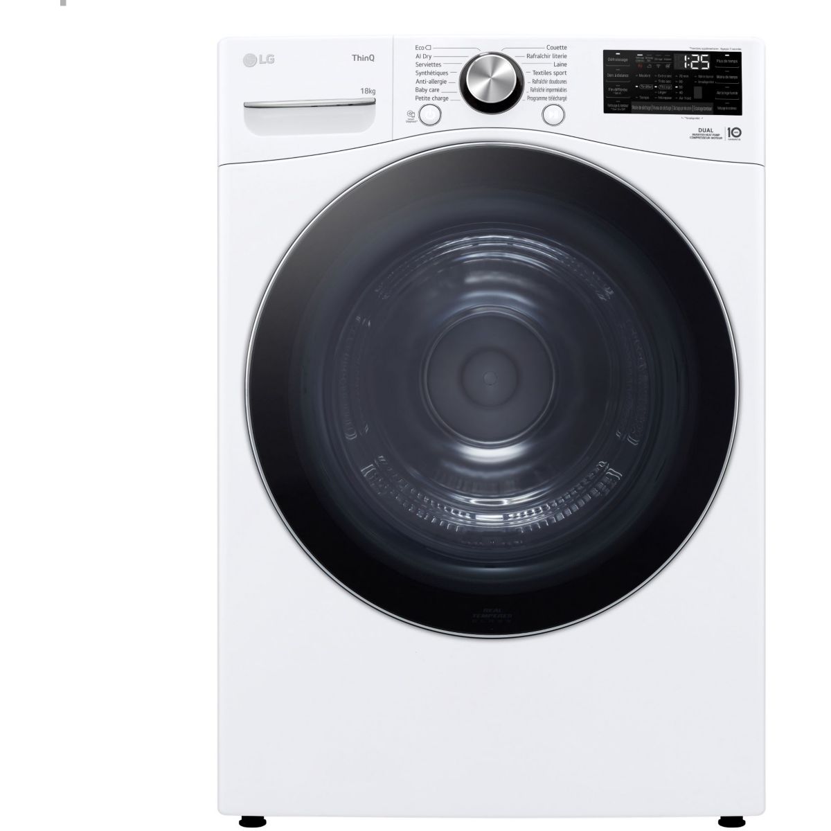 Sèche linge pompe à chaleur RH8P12WH couleur unique, LG