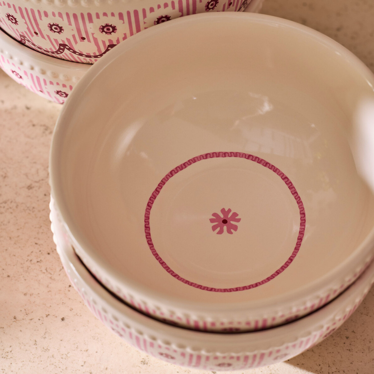 Spitalfields Silk Ceral Bowl pink, CATH KIDSTON