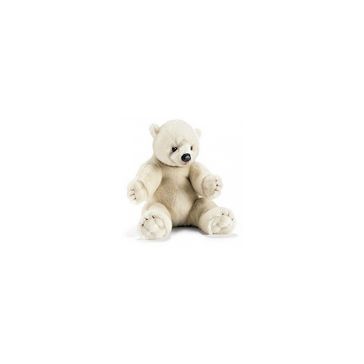 Ours Polaire Assis 35cm couleur unique, ANIMA