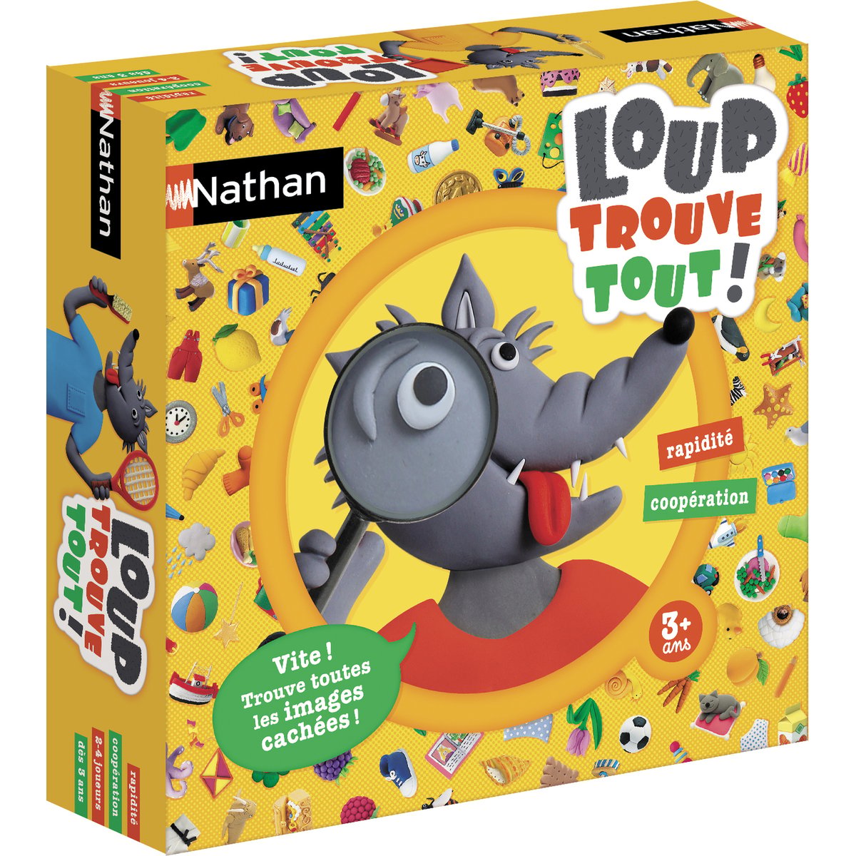 Le loup trouve tout couleur unique, NATHAN