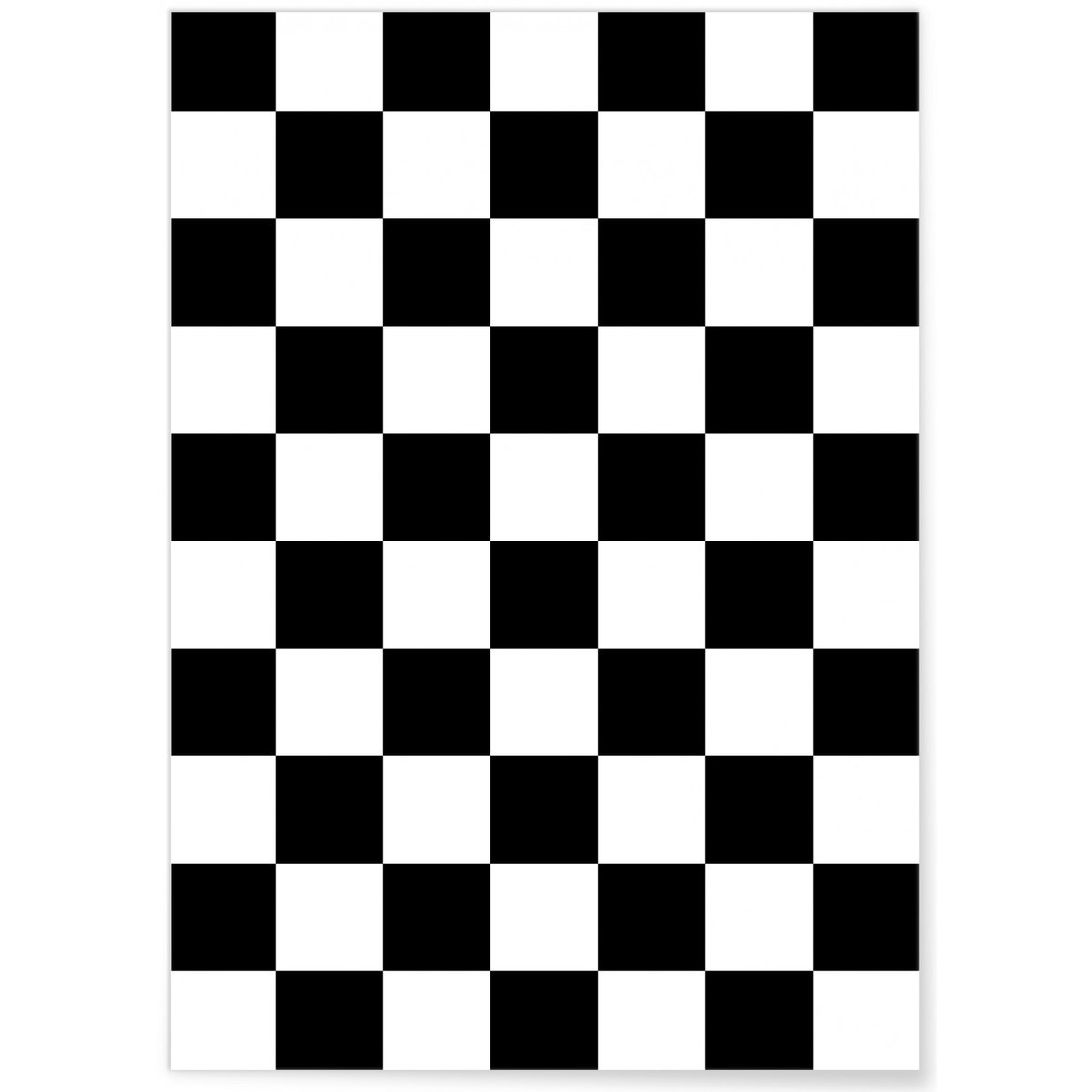 Affiche Damier Noir blanc, L'AFFICHERIE