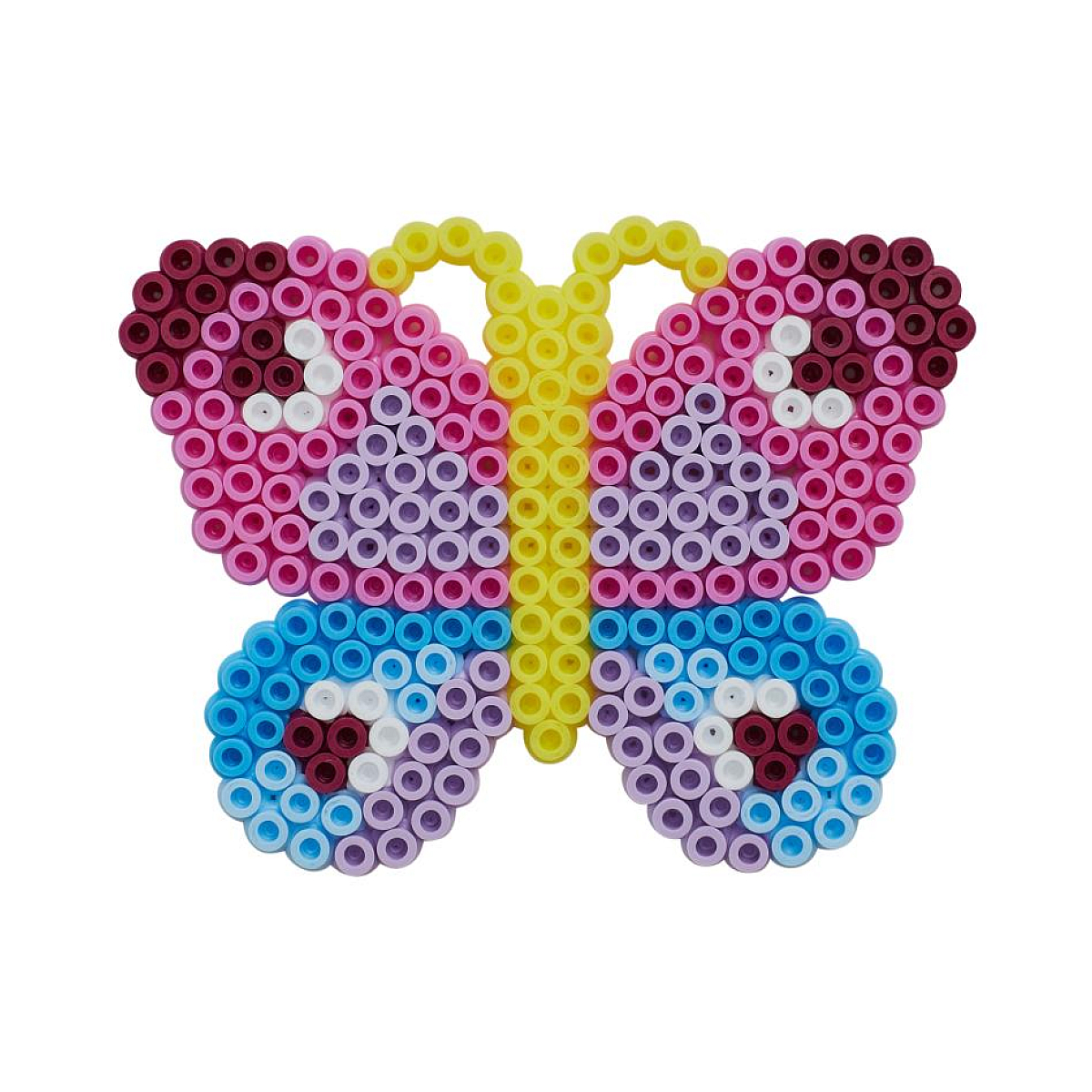 Perles a repasser grand modele plaques Fleur et Papillon couleur unique, HAMA
