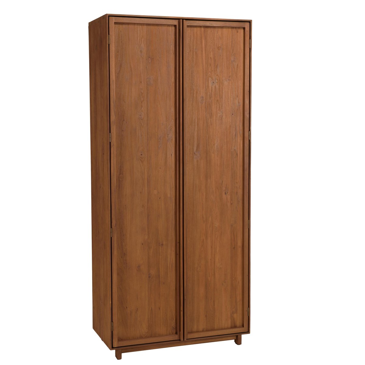Armoire 2 portes 90x200cm en bois de teck recyclé SWING bois naturel, PIER IMPORT