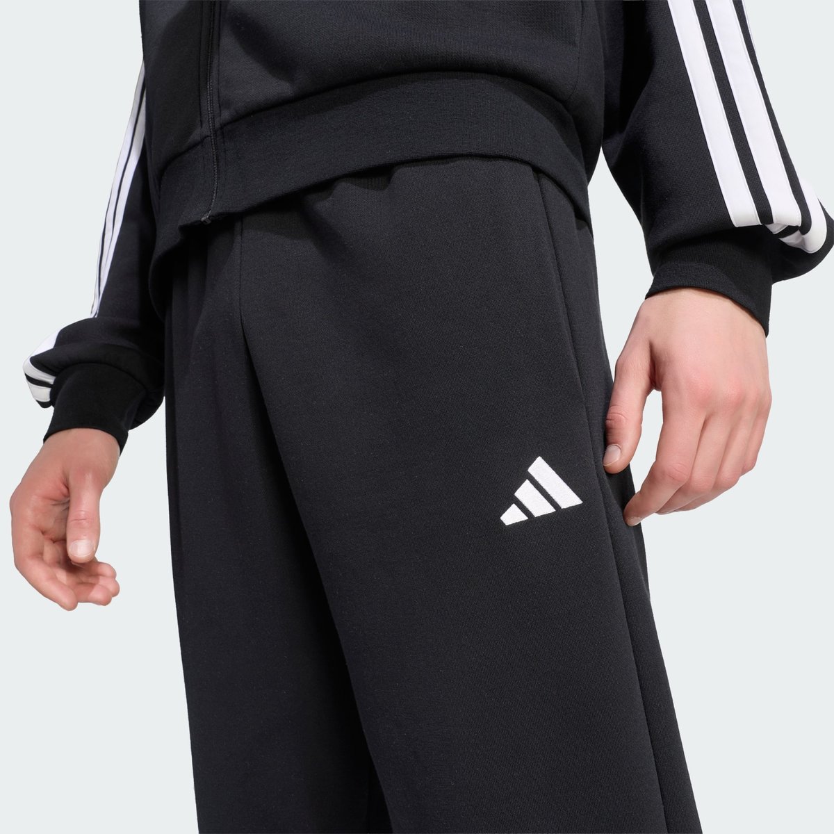 Survêtement Molleton 3 Bandes Survêtement Molleton 3 Bandes black / white, ADIDAS SPORTSWEAR