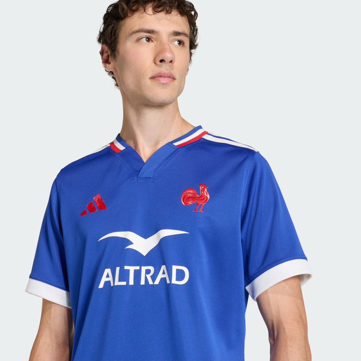 Maillot De Rugby Domicile France Replica Maillot De Rugby Domicile France Replica semi lucid blue, adidas Performance