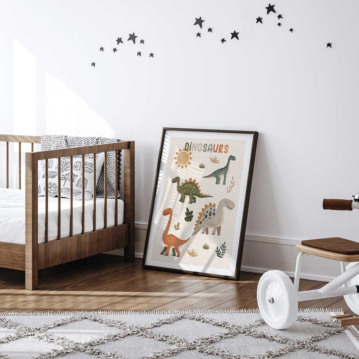 Affiche enfant les grands dinos affiche seule, HEXOA