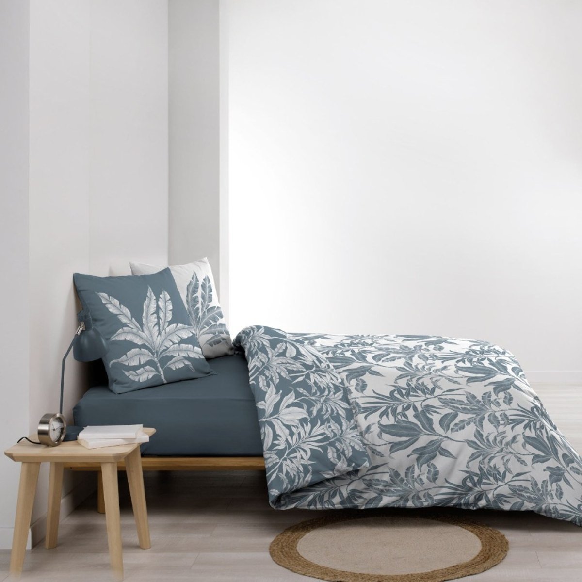 Housse de couette 260x240 + 2 taies HERA 100% coton 57fils vert, DECORATIE