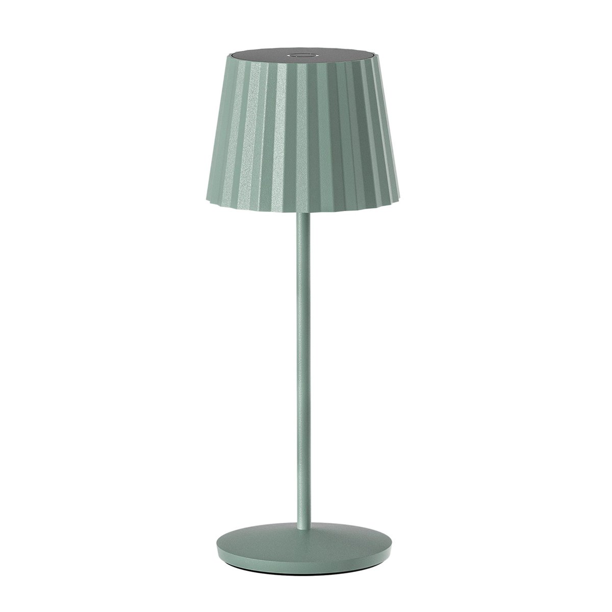 6 Lampe de table ABBY + Socle de charge vert, LUMISKY