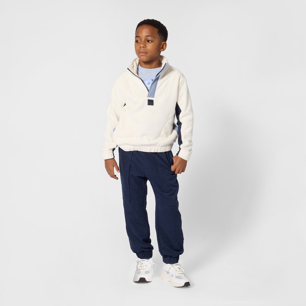 Pantalon jogging bleu cargo, BOSS KIDSWEAR