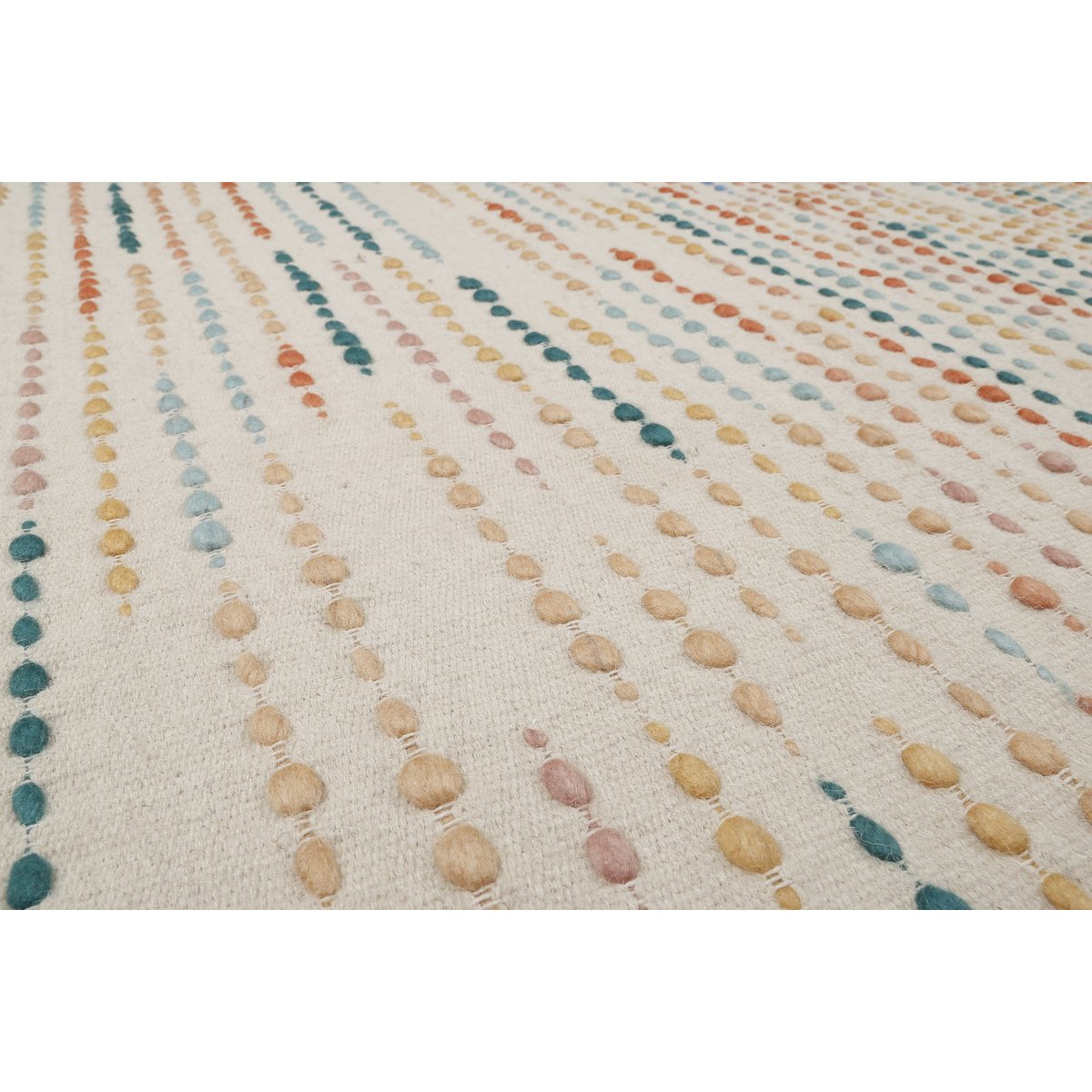 Tapis tissé plat en 100% laine , MADDIE multicolore, WECON HOME