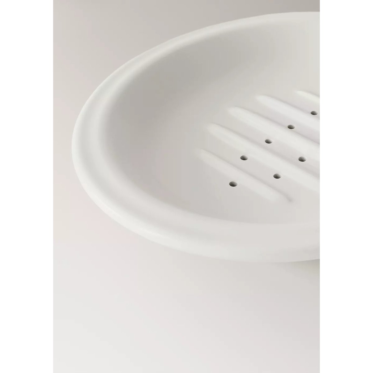 Porte-savon 100 % céramique blanc, MANGO HOME