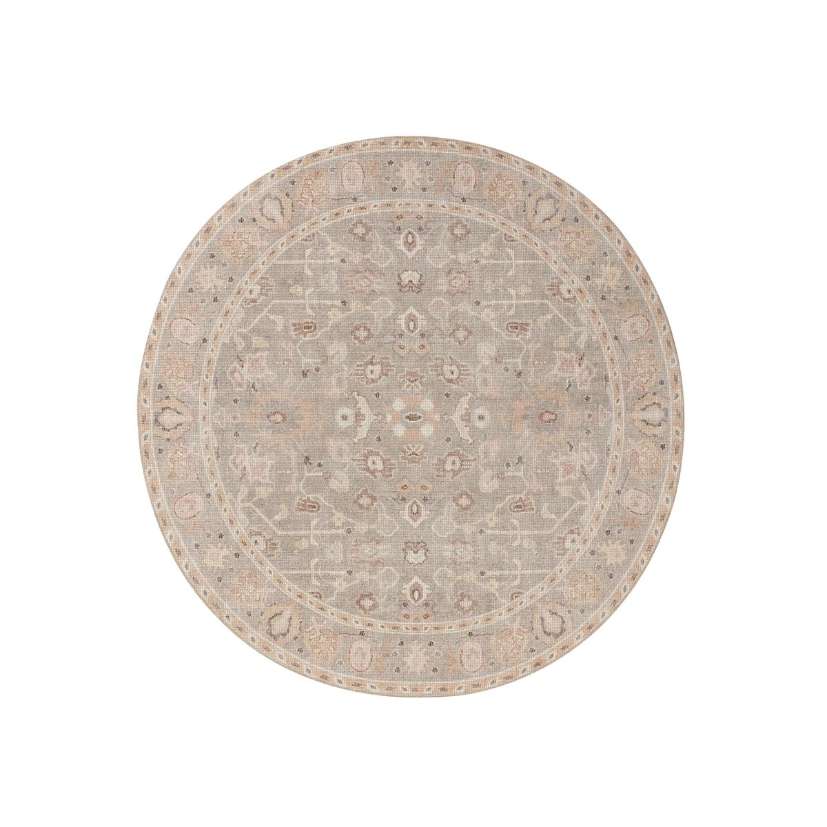 Tapis rond LORENZO beige, BENUTA 