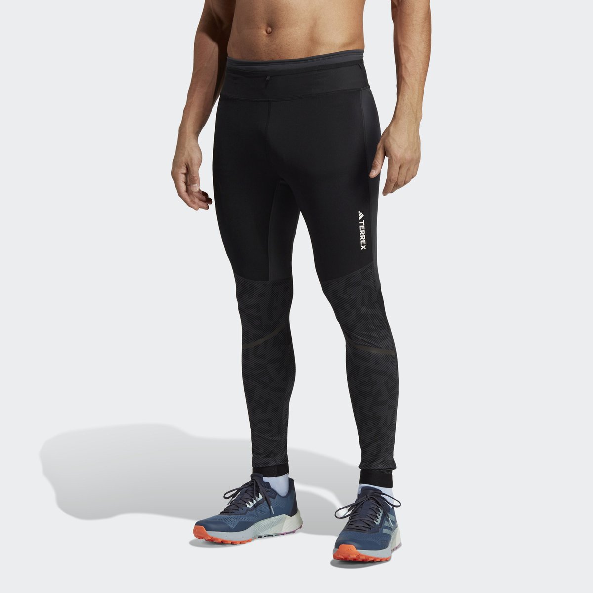 Collant de running gris anthracite, adidas Performance