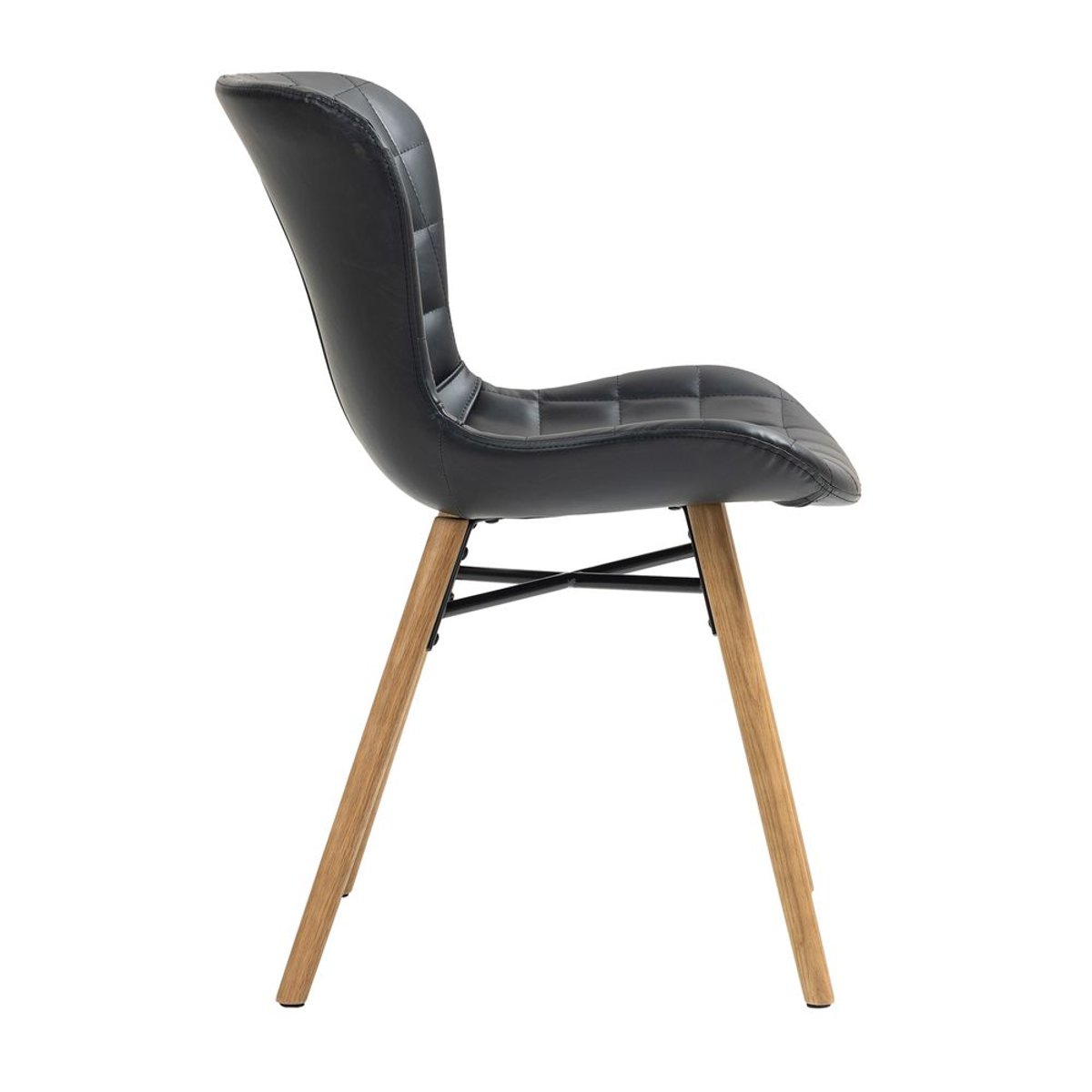 Chaise repas PU noir, ZAGO