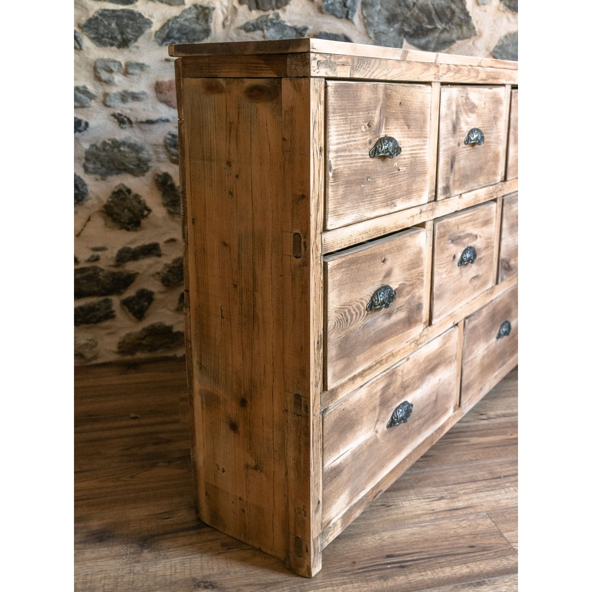 Meuble de métier à tiroirs Fernand N°350 - Bon état bois clair, DEBONGOUT