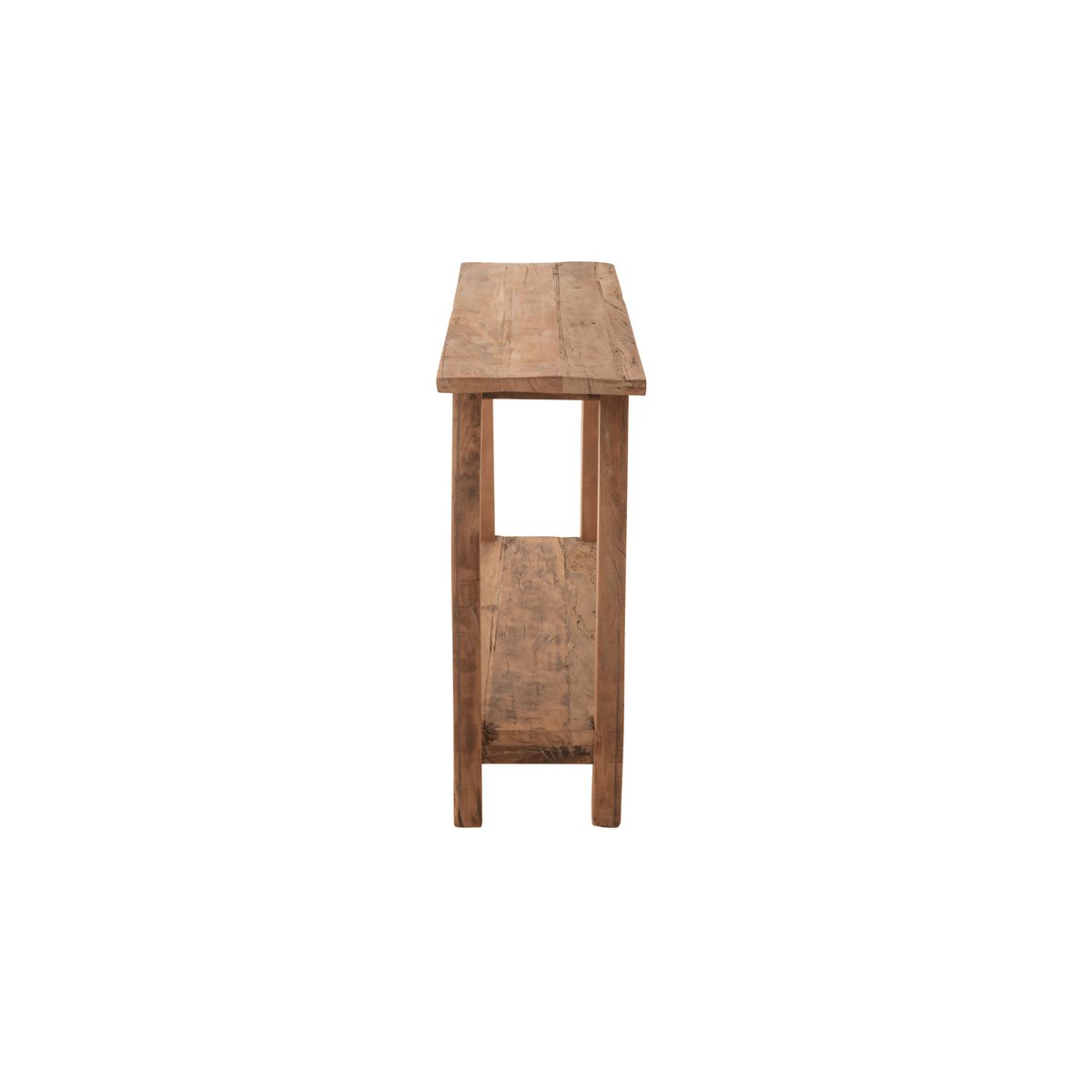 Console double plateau en bois recyclé L120 - CARRIE naturel, HELLIN, DEPUIS 1862
