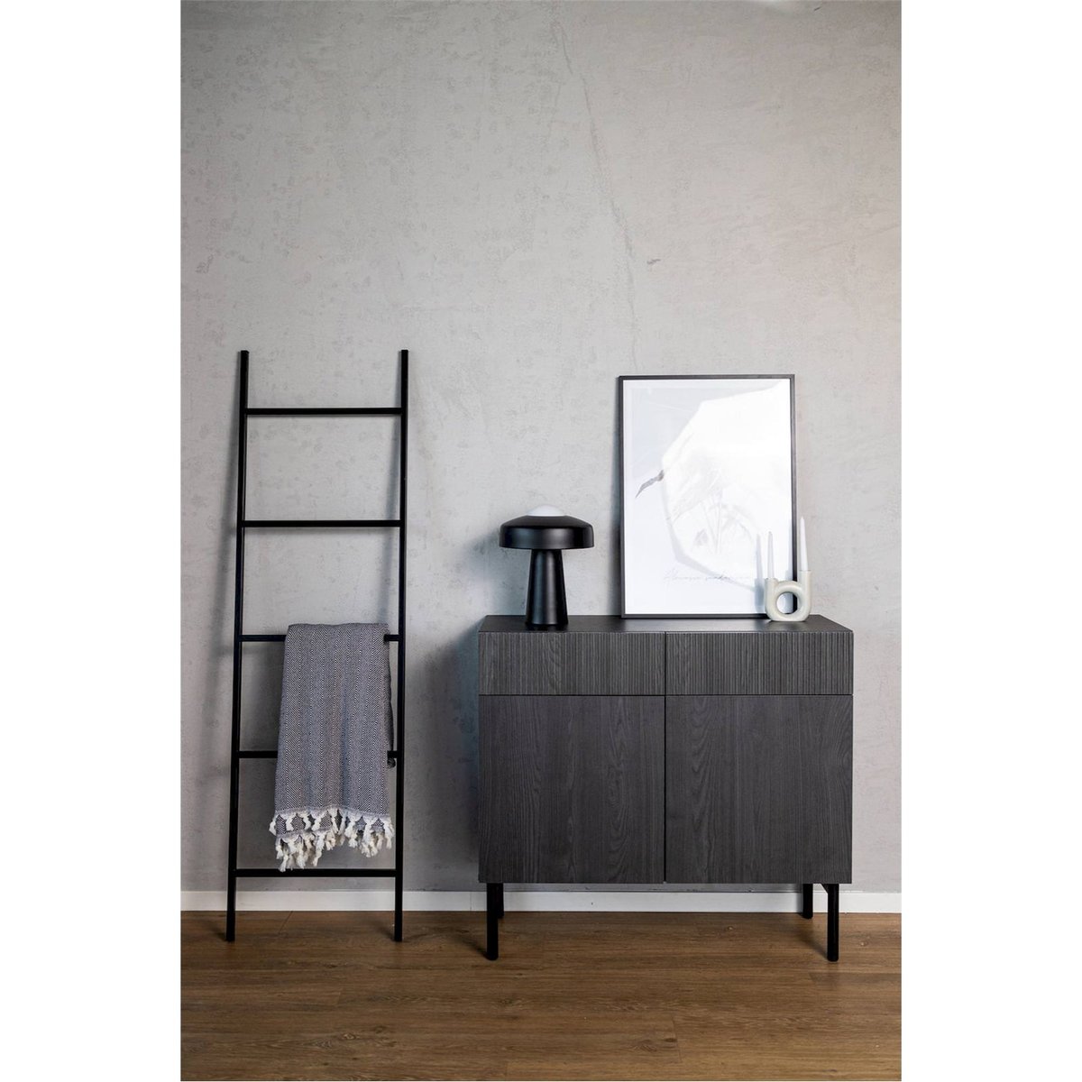 Buffet bas japandi collection NOLIE noir, RECOLLECTION