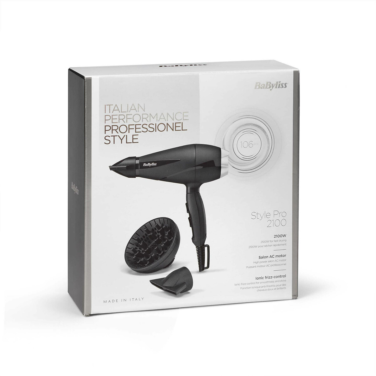 Sèche-Cheveux Turbo Pro 2100 W noir, BABYLISS