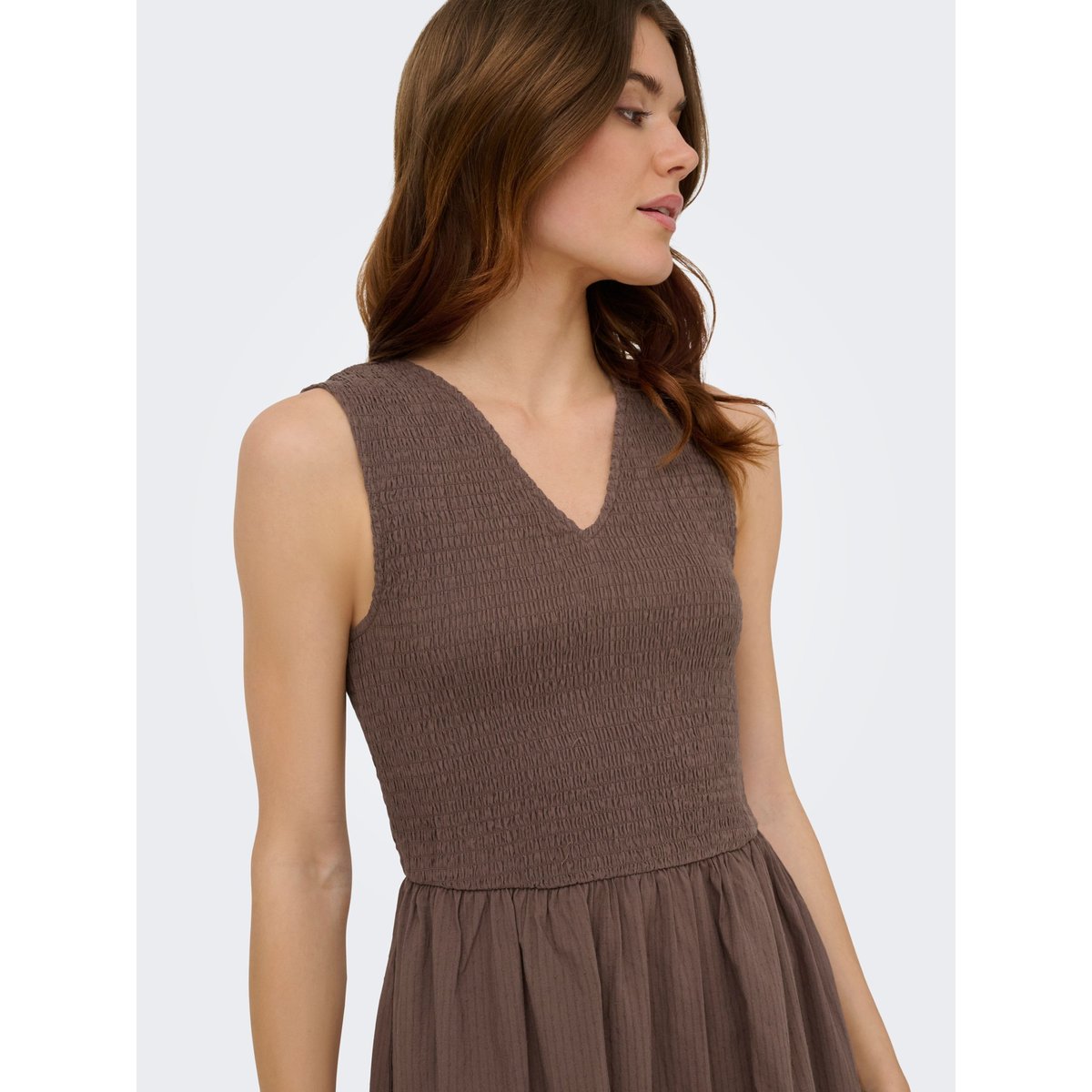 Robe marron - shopping bag 1, ONLY