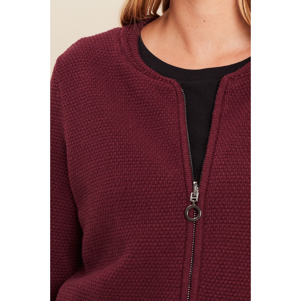 Gilet manches longues bordeaux, BREAL